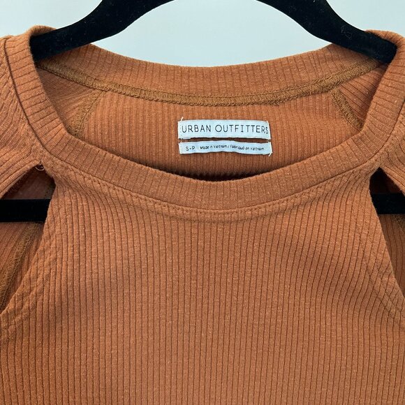URBAN OUTFITTERS Orange Baby Tee with Cut Outs - Picture 3 of 3